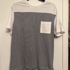 Vintage 1946 Black and White Striped Tee